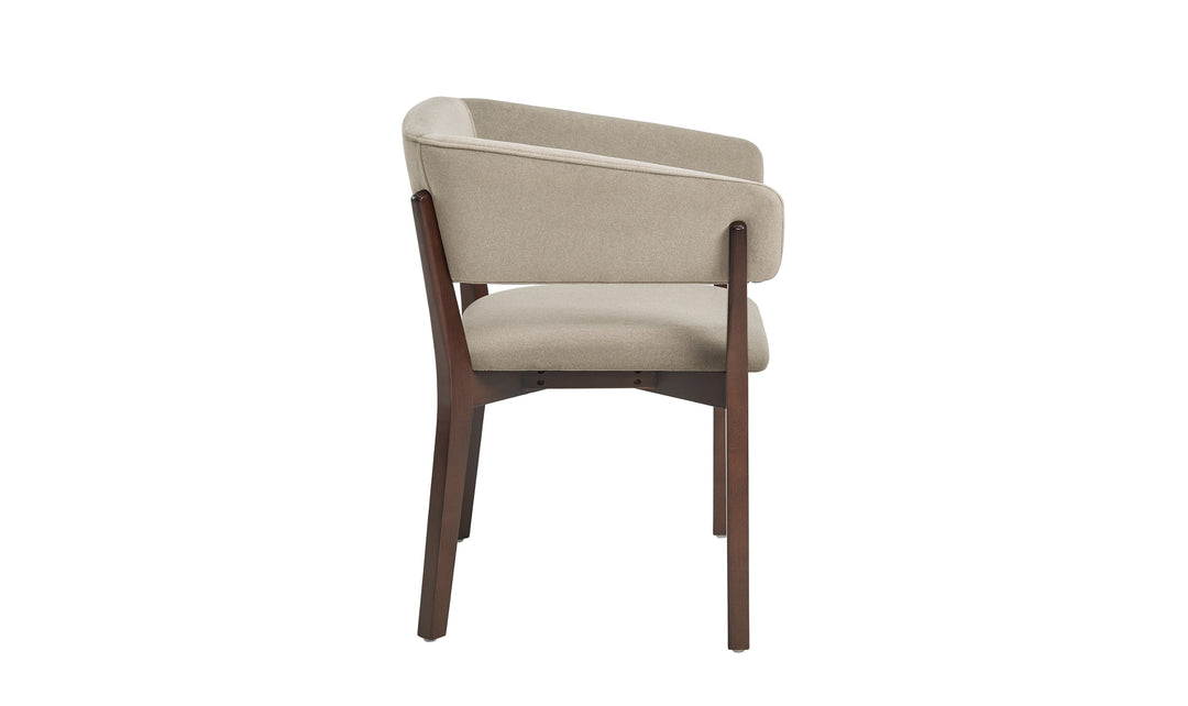 Manhattan Comfort Blake Faux Fabric Mohair Wood Base Armchair