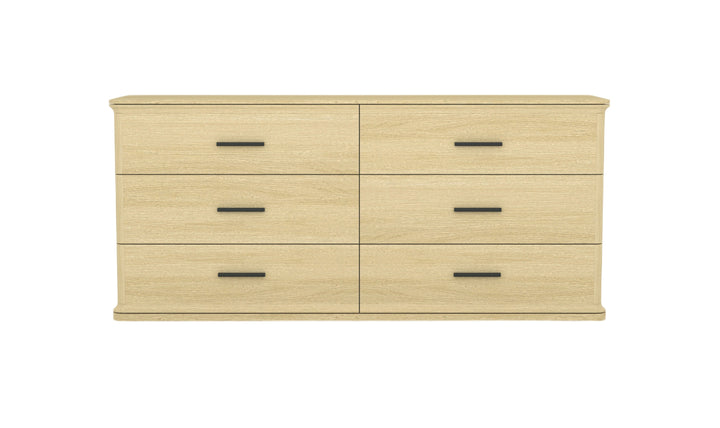 Manhattan Comfort Clifford Wooden Dresser With Six Drawers-Jennifer Furniture
