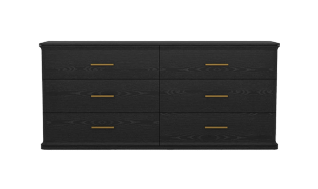 Manhattan Comfort Clifford Wooden Dresser With Six Drawers-Jennifer Furniture