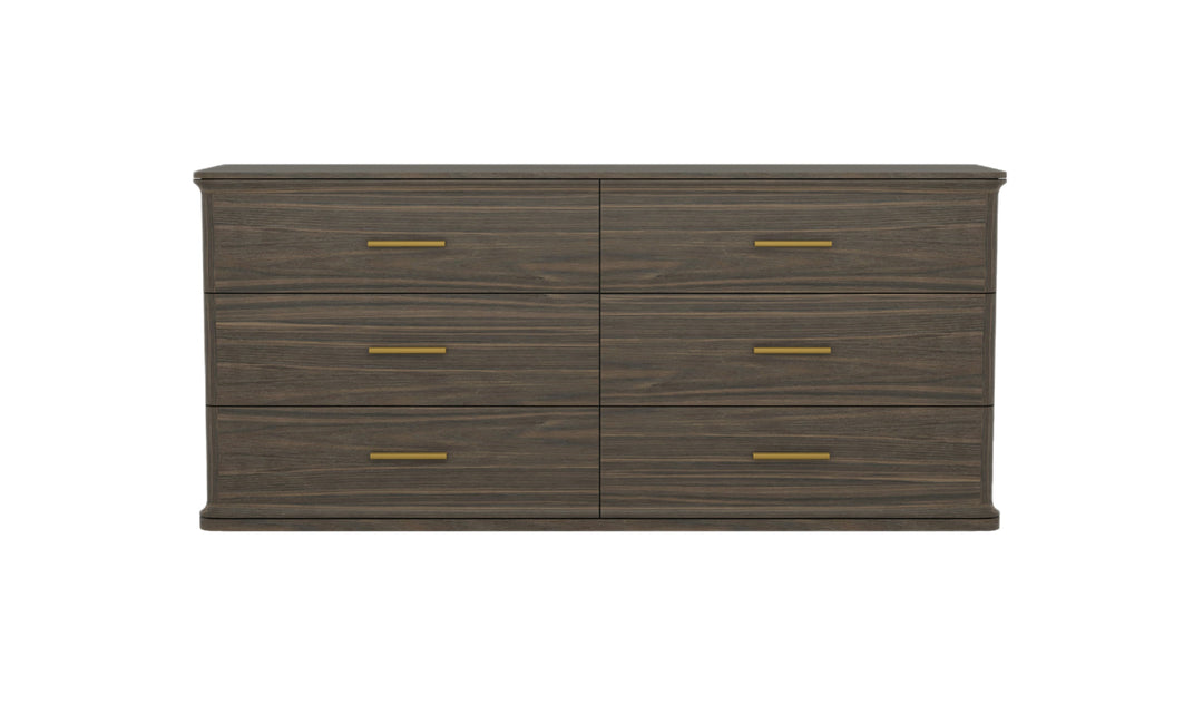Manhattan Comfort Clifford Wooden Dresser With Six Drawers-Jennifer Furniture