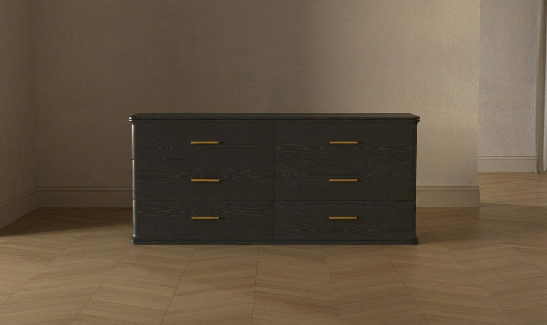 Manhattan Comfort Clifford Wooden Dresser With Six Drawers-Jennifer Furniture