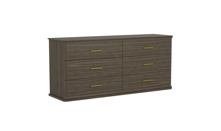 Manhattan Comfort Clifford Wooden Dresser With Six Drawers-Jennifer Furniture
