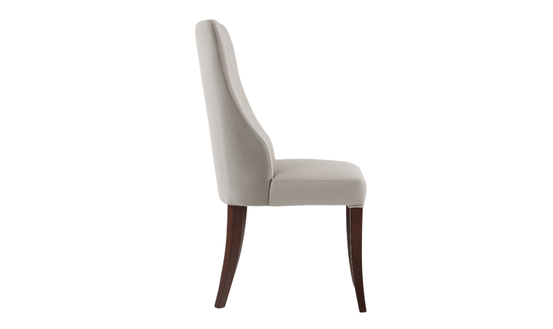 Manhattan Comfort Connie Wood Vegan Leather and Velvet Accent Chair With Set of Two-Jennifer Furniture
