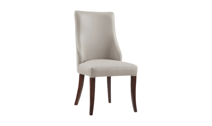 Manhattan Comfort Connie Vegan Leather Wood Base Accent Chair