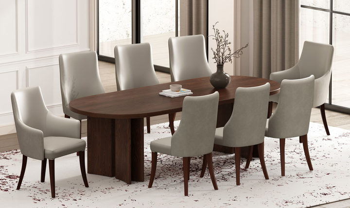 Manhattan Comfort Connie Wood Vegan Leather and Velvet Accent Chair With Set of Two-Jennifer Furniture