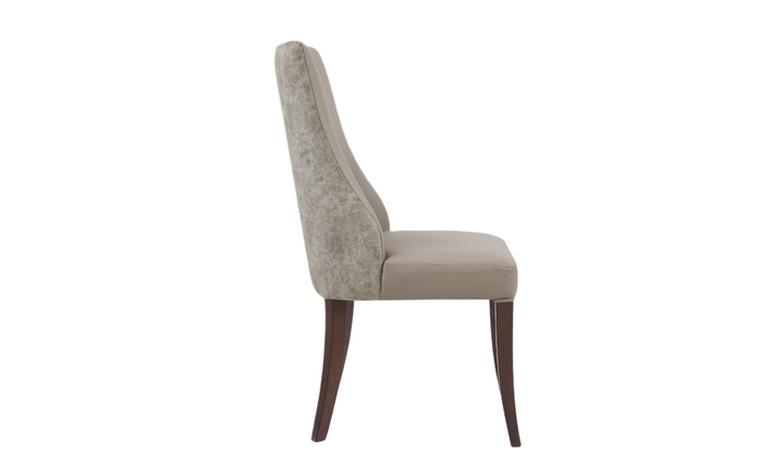 Manhattan Comfort Connie Wood Vegan Leather and Velvet Accent Chair With Set of Two-Jennifer Furniture