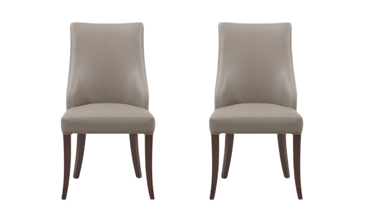 Manhattan Comfort Connie Wood Vegan Leather and Velvet Accent Chair With Set of Two-Jennifer Furniture