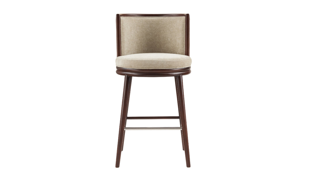 Manhattan Comfort Evalyn Wooden Upholstered Barstool