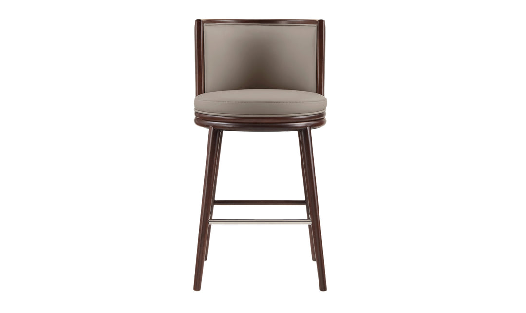 Manhattan Comfort Evalyn Wooden Upholstered Barstool