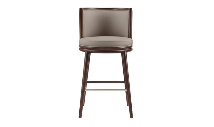 Manhattan Comfort Evalyn Wooden Upholstered Barstool