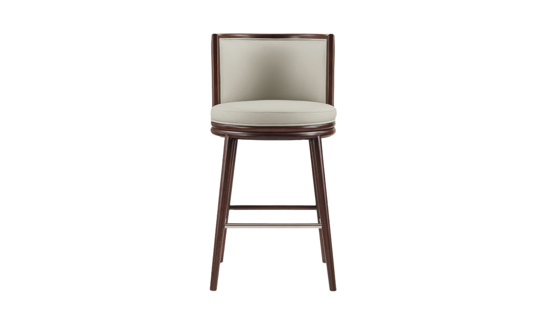 Manhattan Comfort Evalyn Wooden Upholstered Barstool