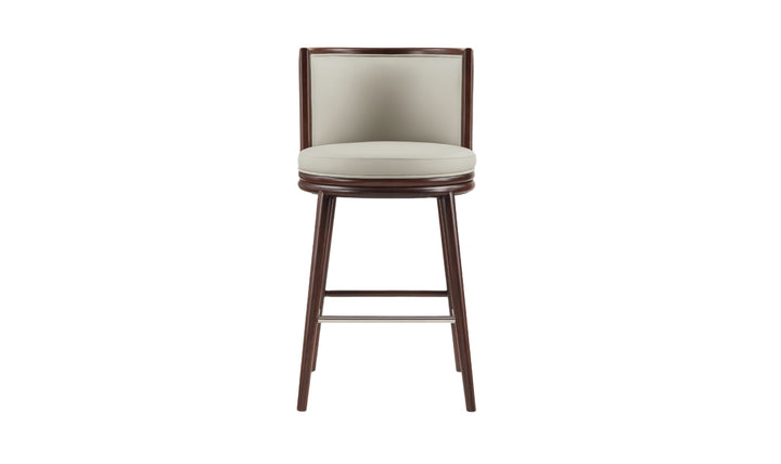 Manhattan Comfort Evalyn Wooden Upholstered Barstool