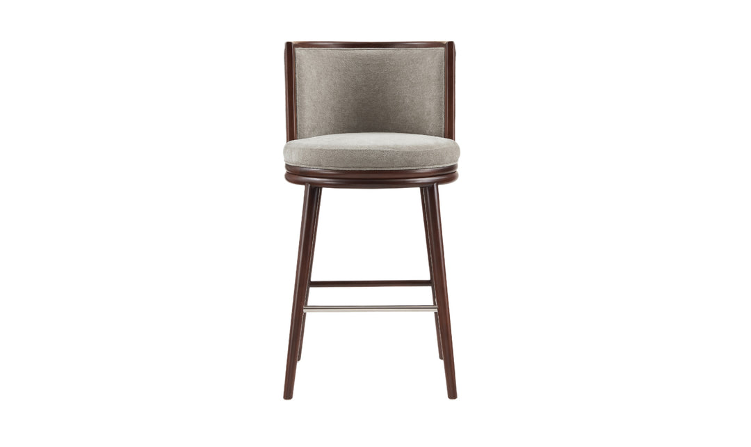 Manhattan Comfort Evalyn Wooden Upholstered Barstool
