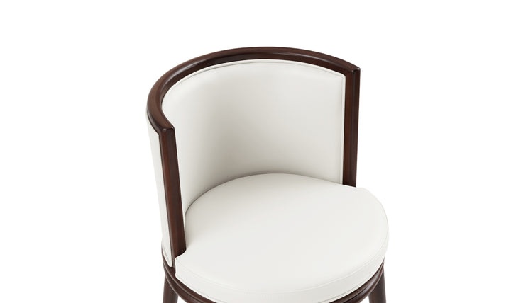 Manhattan Comfort Evalyn Wooden Upholstered Barstool-Jennifer Furniture
