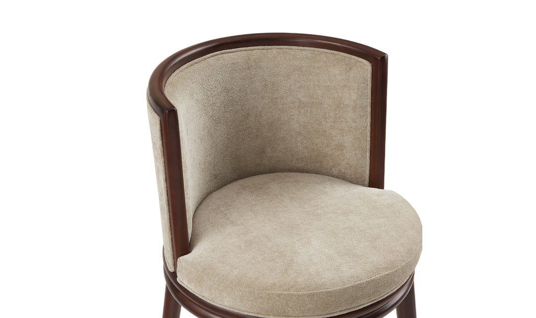 Manhattan Comfort Evalyn Wooden Upholstered Barstool-Jennifer Furniture
