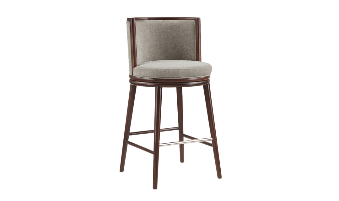 Manhattan Comfort Evalyn Wooden Upholstered Barstool