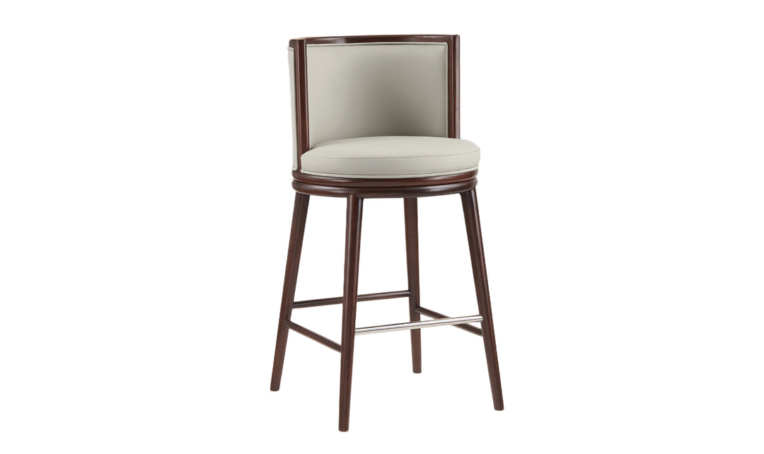 Manhattan Comfort Evalyn Wooden Upholstered Barstool