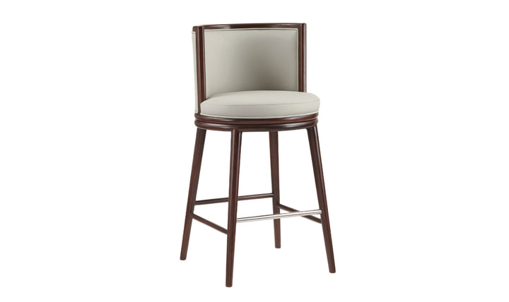 Manhattan Comfort Evalyn Wooden Upholstered Barstool