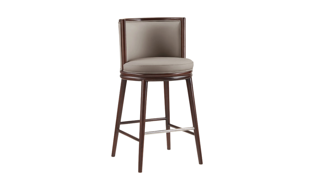 Manhattan Comfort Evalyn Wooden Upholstered Barstool