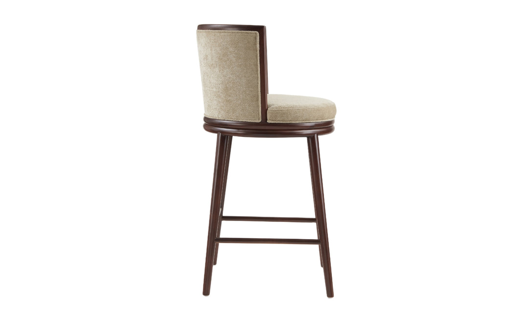 Manhattan Comfort Evalyn Wooden Upholstered Barstool