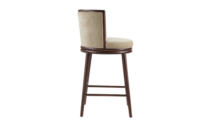 Manhattan Comfort Evalyn Wooden Upholstered Barstool