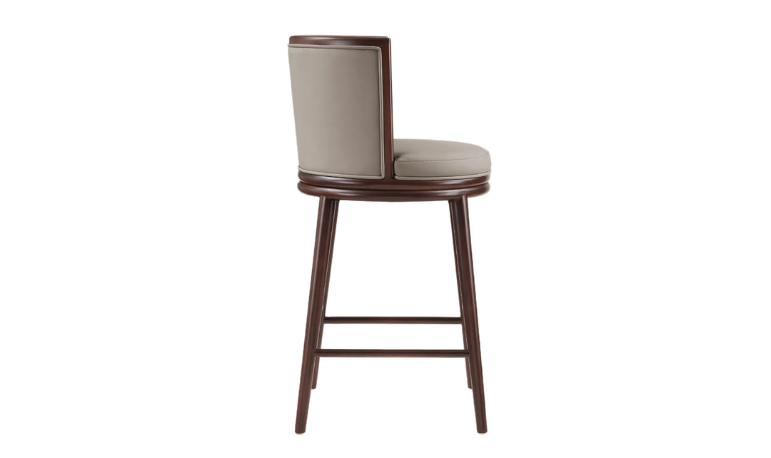 Manhattan Comfort Evalyn Wooden Upholstered Barstool