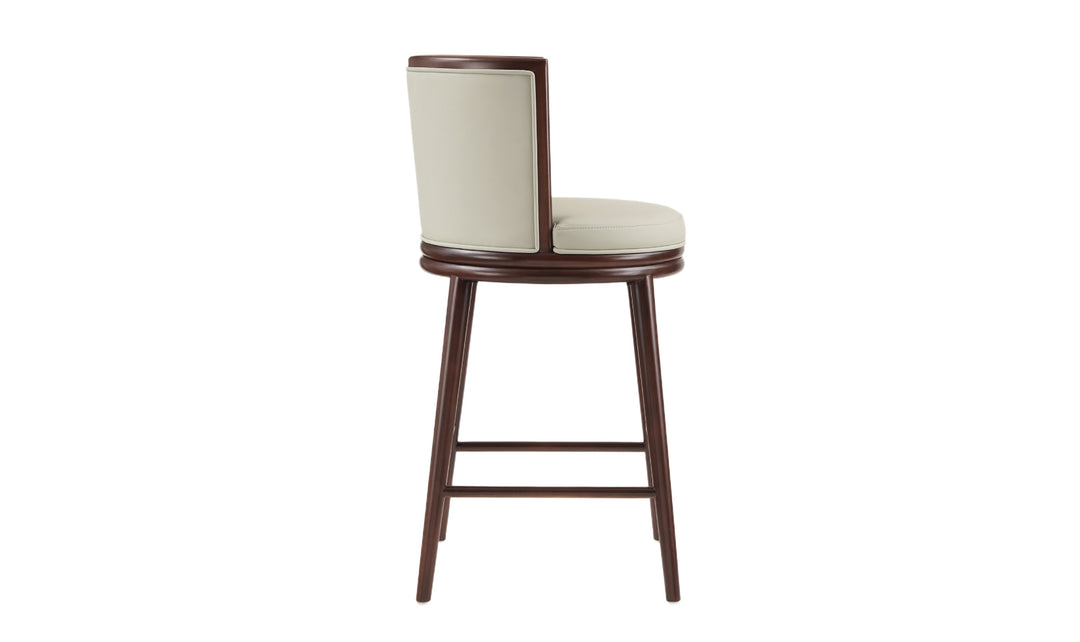 Manhattan Comfort Evalyn Wooden Upholstered Barstool