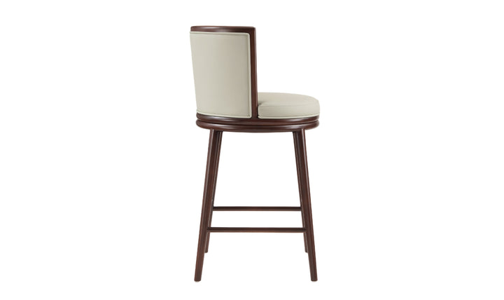 Manhattan Comfort Evalyn Wooden Upholstered Barstool