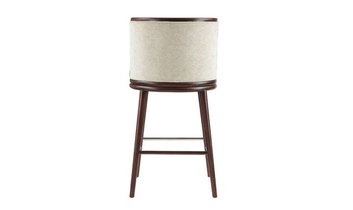 Manhattan Comfort Evalyn Wooden Upholstered Barstool