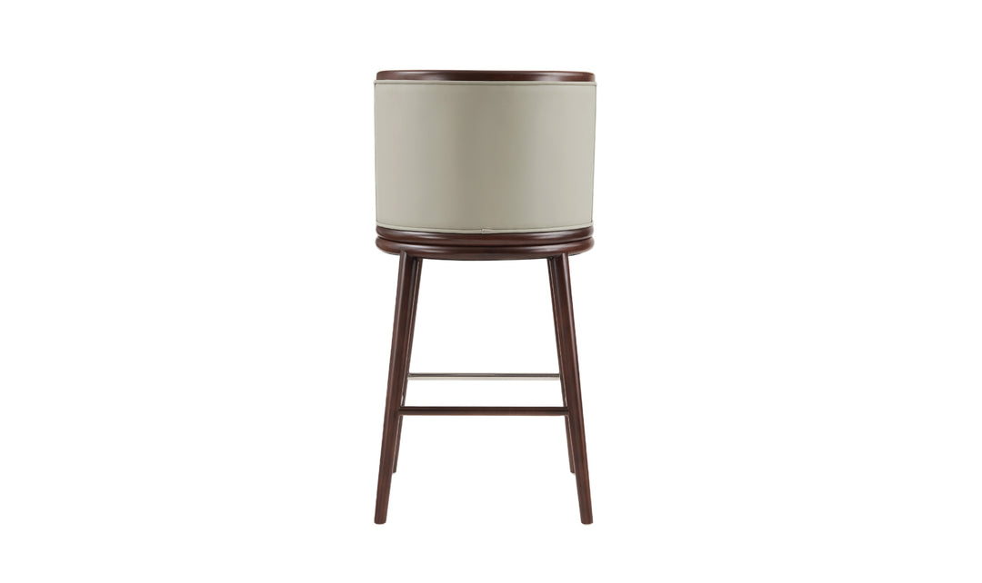 Manhattan Comfort Evalyn Wooden Upholstered Barstool