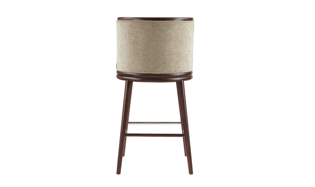 Manhattan Comfort Evalyn Wooden Upholstered Barstool