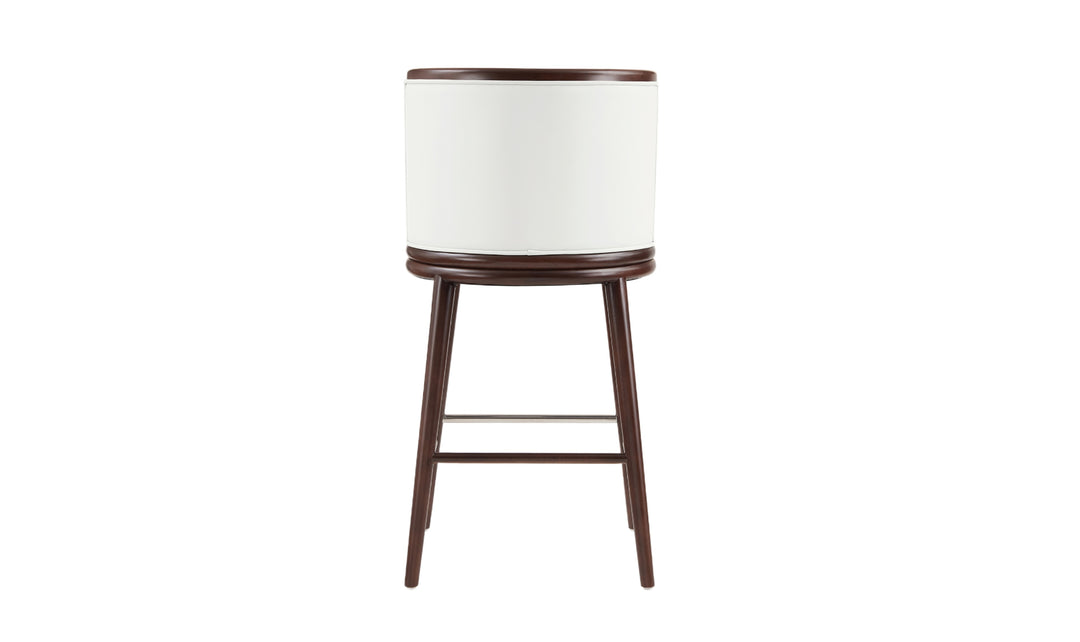 Manhattan Comfort Evalyn Wooden Upholstered Barstool-Jennifer Furniture
