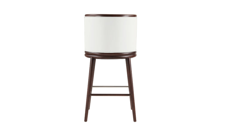 Manhattan Comfort Evalyn Wooden Upholstered Barstool-Jennifer Furniture
