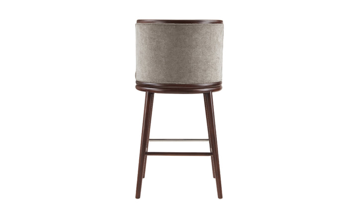 Manhattan Comfort Evalyn Wooden Upholstered Barstool