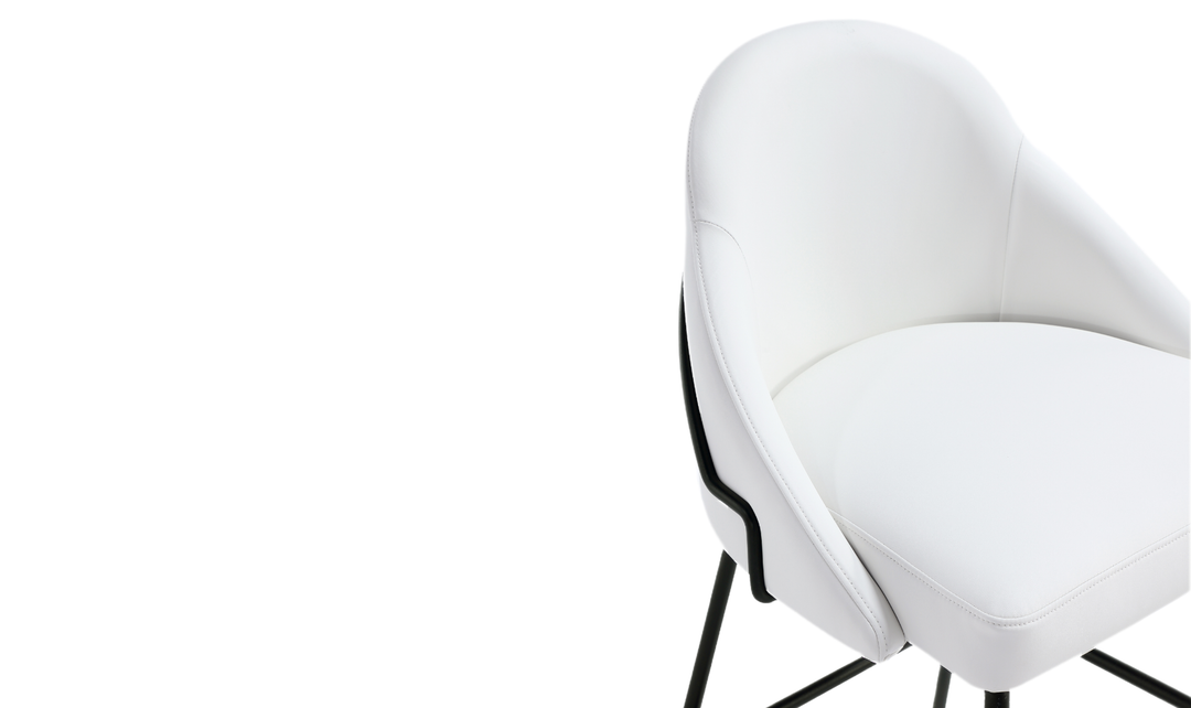 Manhattan Comfort Gracie Metal Upholstered Barstool With Two-Tone