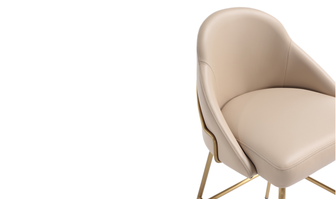 Manhattan Comfort Gracie Metal Upholstered Barstool With Two-Tone