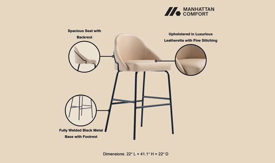 Manhattan_Comfort_Gracie_Metal_Upholstered_Barstool_With_Two-Tone-Jennifer Furniture