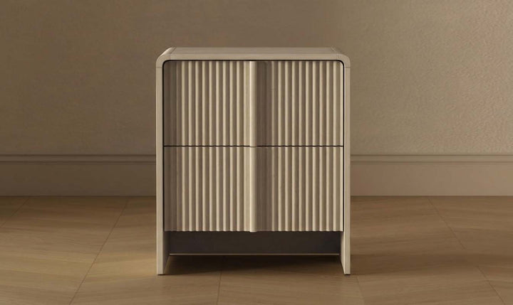 Manhattan Comfort Novara Wooden Nightstand With Two-Drawers