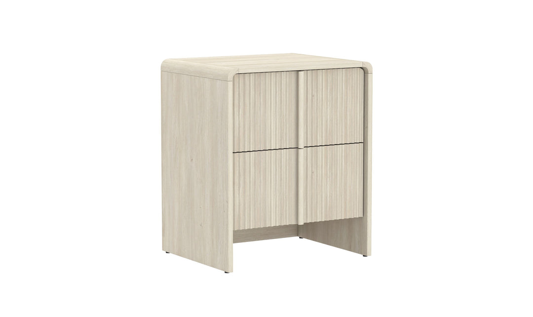 Manhattan Comfort Novara Wooden Nightstand With Two-Drawers