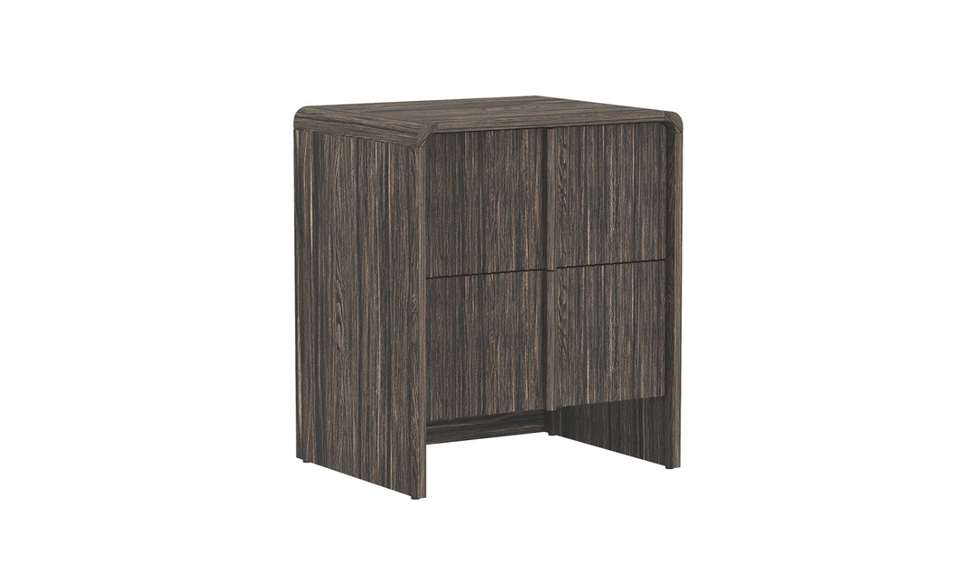 Manhattan Comfort Novara Wooden Nightstand With Two-Drawers