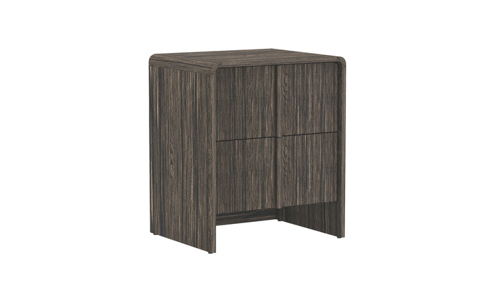 Manhattan Comfort Novara Wooden Nightstand With Two-Drawers