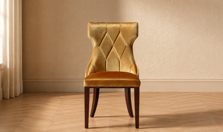 Manhattan Comfort Reine Wood Upholstered Dining Chair-Jennifer Furniture