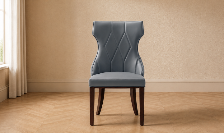 Manhattan Comfort Reine Wood Upholstered Dining Chair-Jennifer Furniture