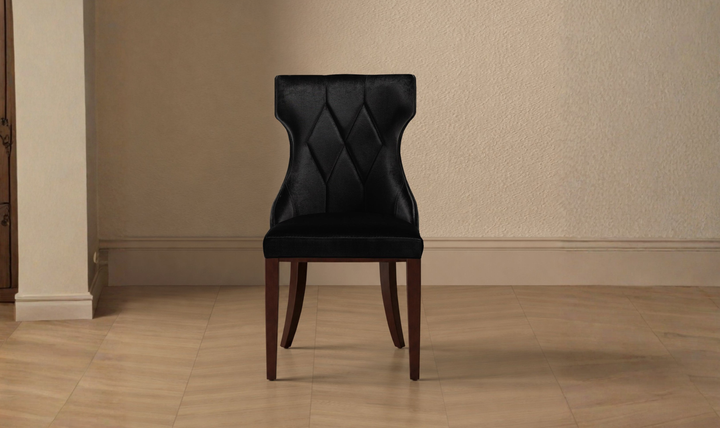 Manhattan Comfort Reine Wood Upholstered Dining Chair-Jennifer Furniture