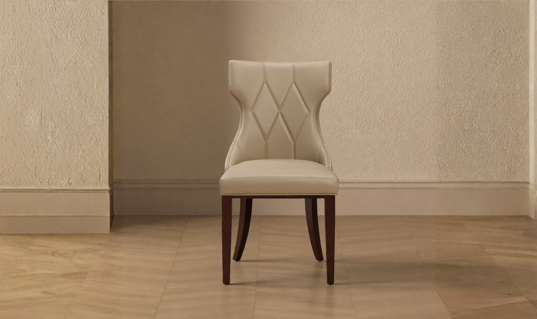 Manhattan Comfort Reine Wood Upholstered Dining Chair-Jennifer Furniture