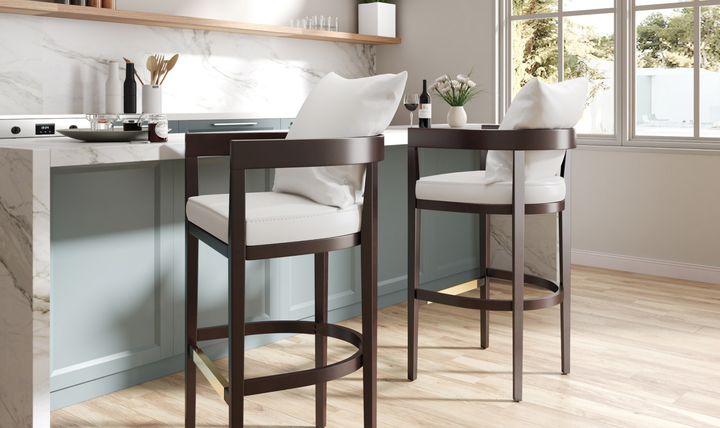 Manhattan Comfort Ritz Wood Upholstered Counter Stool-Jennifer