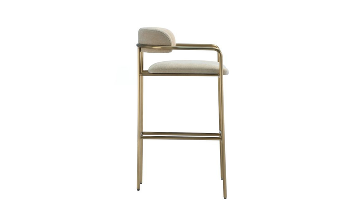 Manhattan Comfort Serene Metal Upholstered Barstool-jennifer