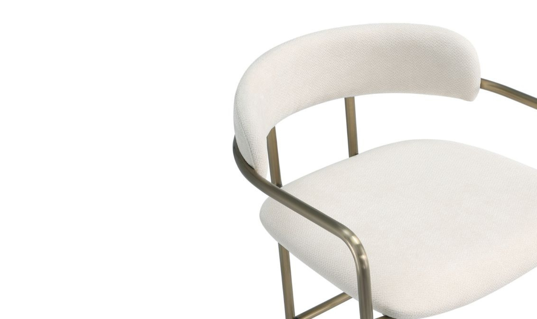 Manhattan Comfort Serene Metal Upholstered Barstool-jennifer