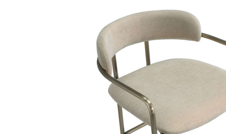 Manhattan Comfort Serene Metal Upholstered Barstool-jennifer