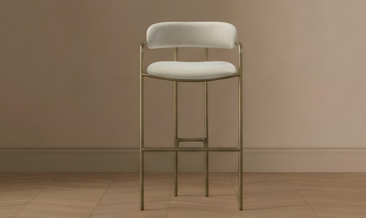 Manhattan Comfort Serene Metal Upholstered Barstool-jennifer